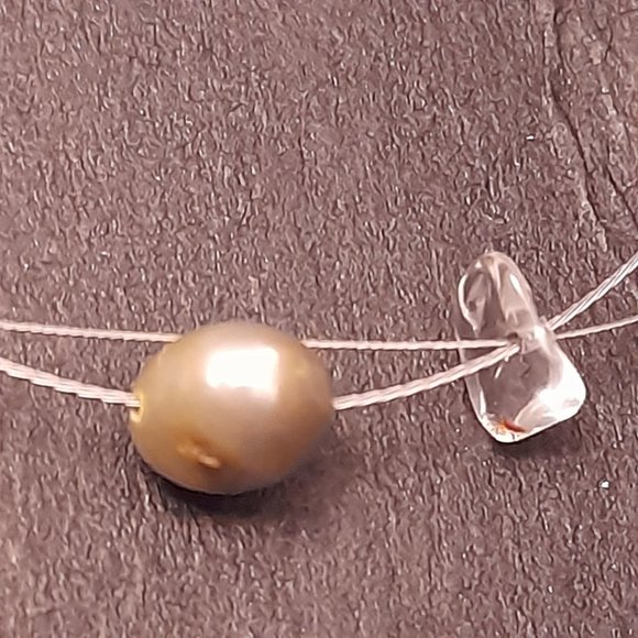 Floating Fresh Water Pearl and Quartz Bracelet - Picture 6 of 6